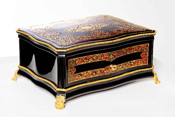 cofanetto boulle francese fine 1800 cofanetto boulle francese fine 1800