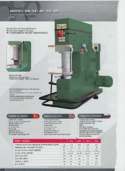 MAGLIO MODELLI SM 34-40-50-60 MAGLIO MODELLI SM 34-40-50-60
