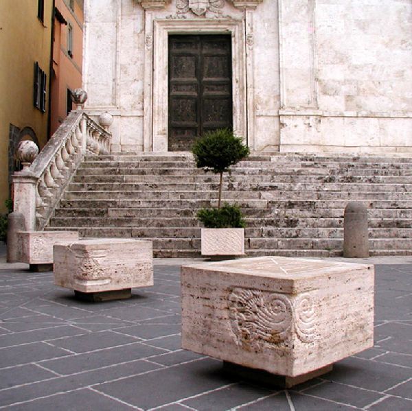 sedute in travertino scolpite sedute in travertino scolpite