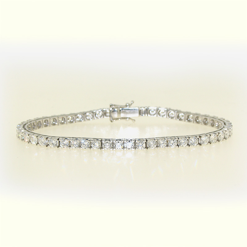 Tennis in oro con diamanti taglio LEO CUT Tennis in oro con diamanti taglio LEO CUT